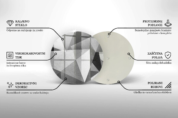 Glas Ceranfeldabdeckung Konkrete scharfe Abstraktion
