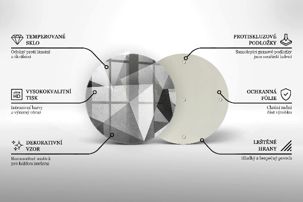 Glas Ceranfeldabdeckung Konkrete scharfe Abstraktion