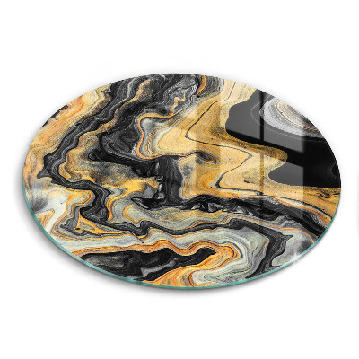 Glas Ceranfeldabdeckung Spritzschutz Abstrakte Struktur