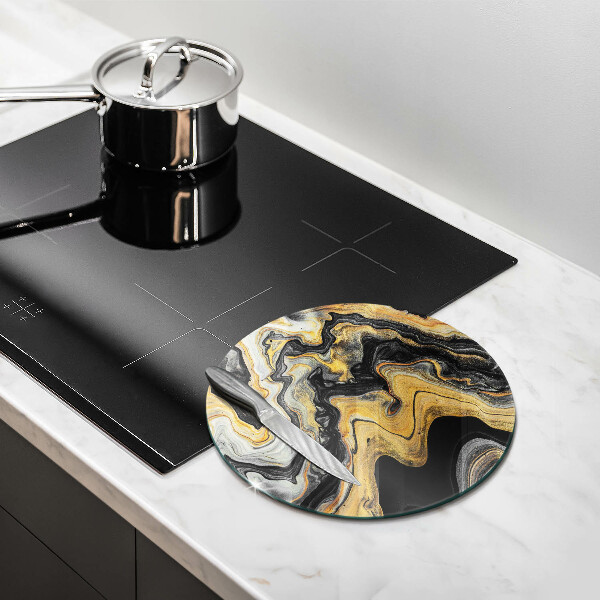 Glas Ceranfeldabdeckung Spritzschutz Abstrakte Struktur