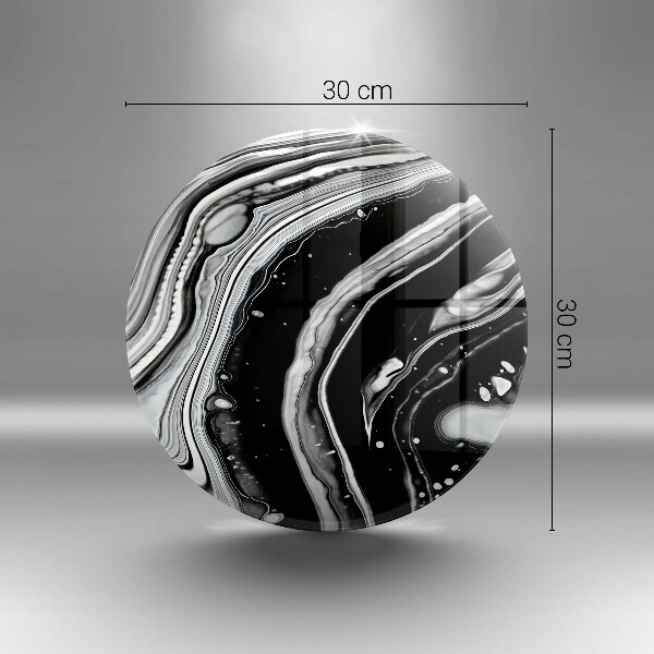 Glas Ceranfeldabdeckung Spritzschutz Tintenabstraktion