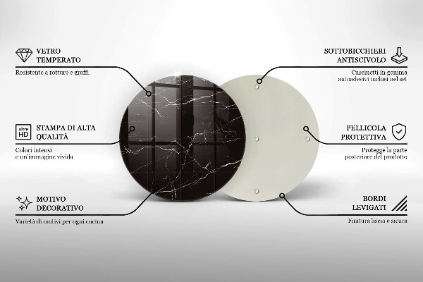 Glas Ceranfeldabdeckung Spritzschutz Marmorfliesen