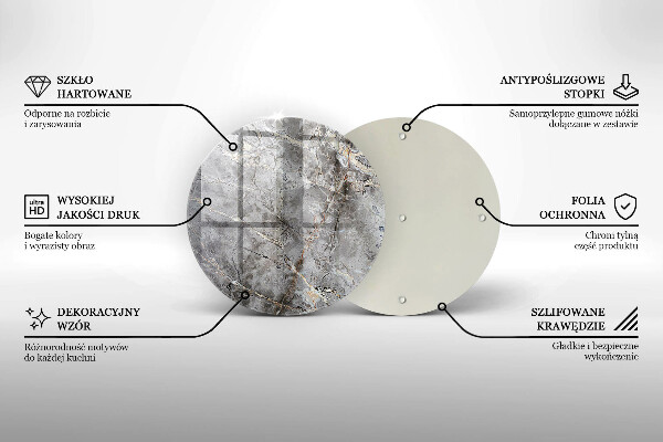 Glas Ceranfeldabdeckung Spritzschutz Steinstruktur