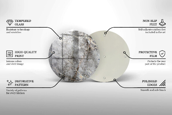 Glas Ceranfeldabdeckung Spritzschutz Steinstruktur
