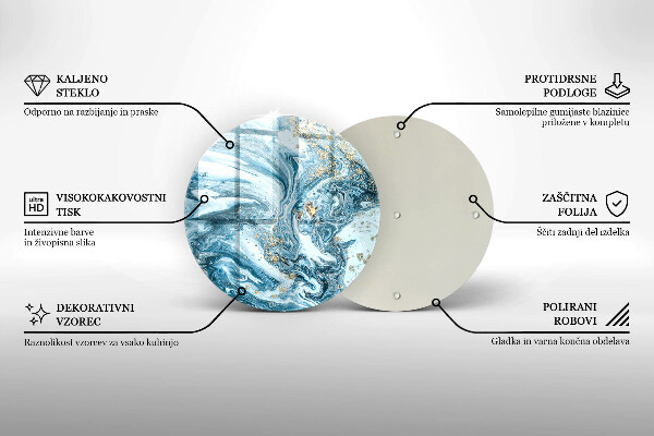 Glas Herdabdeckplatte Struktur mit Gold
