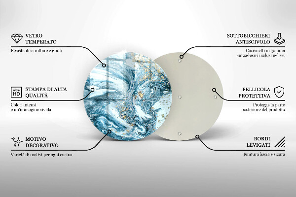 Glas Herdabdeckplatte Struktur mit Gold