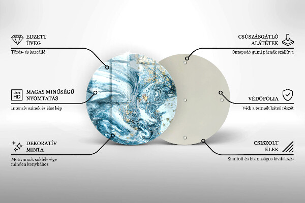 Glas Herdabdeckplatte Struktur mit Gold