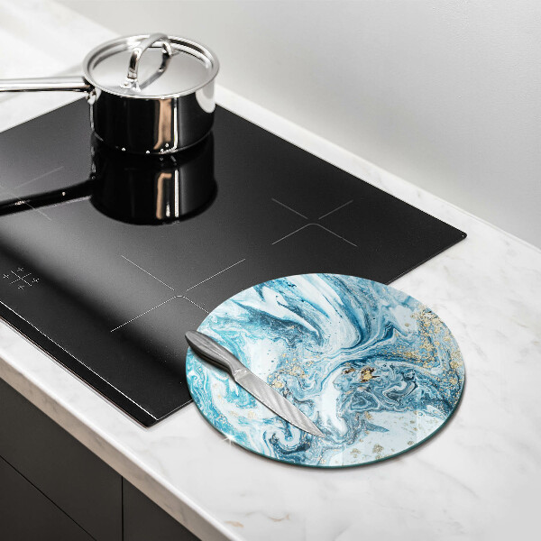 Glas Herdabdeckplatte Struktur mit Gold