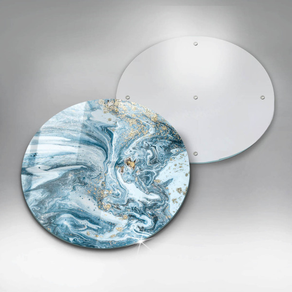 Glas Herdabdeckplatte Struktur mit Gold