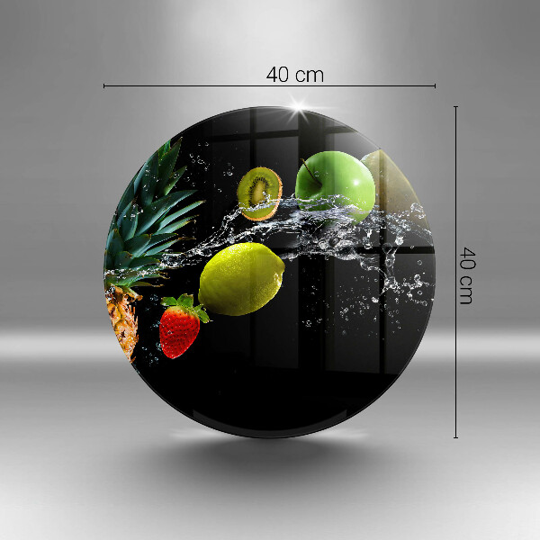 Glas Herdabdeckplatte Früchte im Wasser