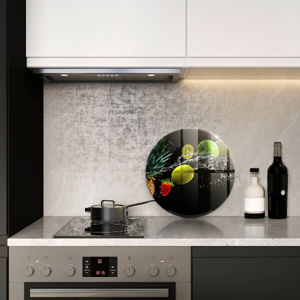 Glas Herdabdeckplatte Früchte im Wasser