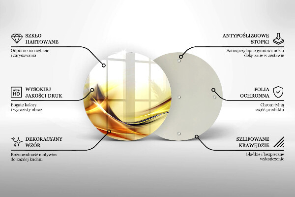 Glas Herdabdeckplatte Abstrakte Lichtlinien