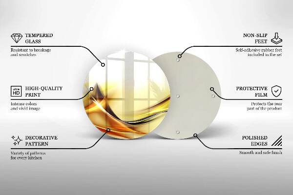 Glas Herdabdeckplatte Abstrakte Lichtlinien