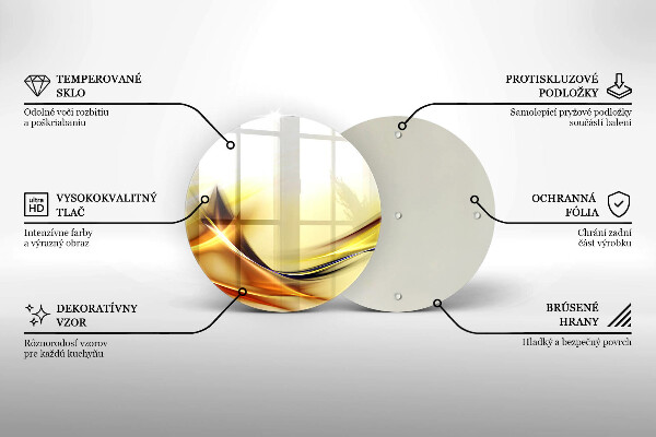 Glas Herdabdeckplatte Abstrakte Lichtlinien