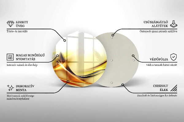 Glas Herdabdeckplatte Abstrakte Lichtlinien