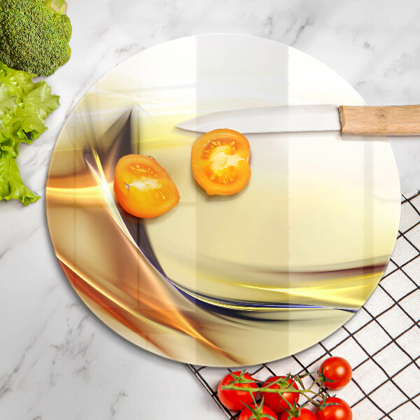 Glas Herdabdeckplatte Abstrakte Lichtlinien