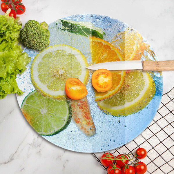 Glas Herdabdeckplatte Saftiges Zitruswasser