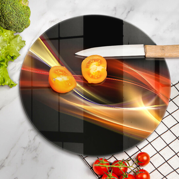 Glas Ceranfeldabdeckung Abstrakter Rauch und Licht