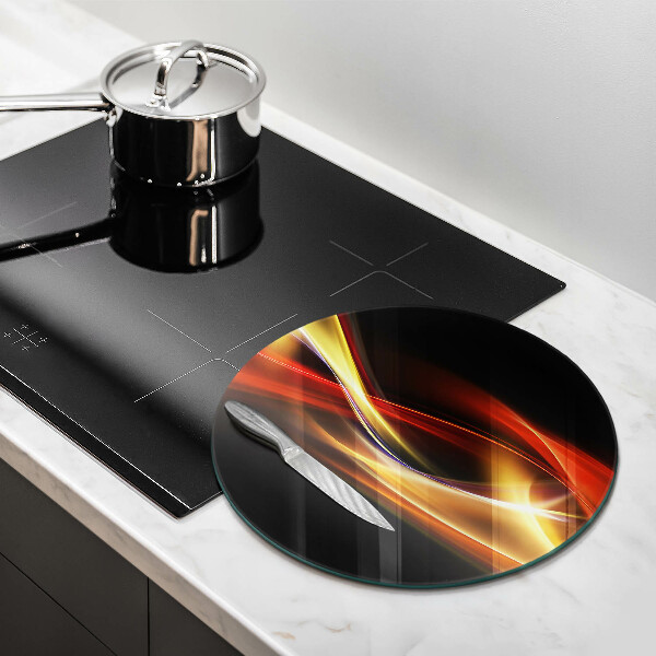 Glas Ceranfeldabdeckung Abstrakter Rauch und Licht