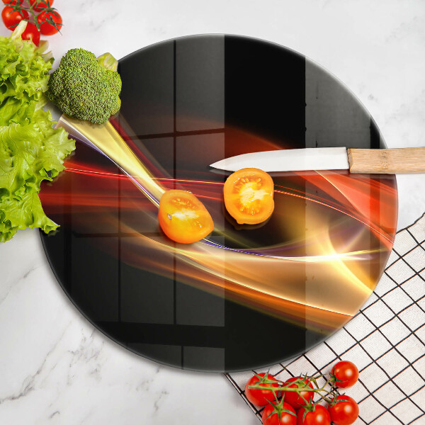 Glas Ceranfeldabdeckung Abstrakter Rauch und Licht