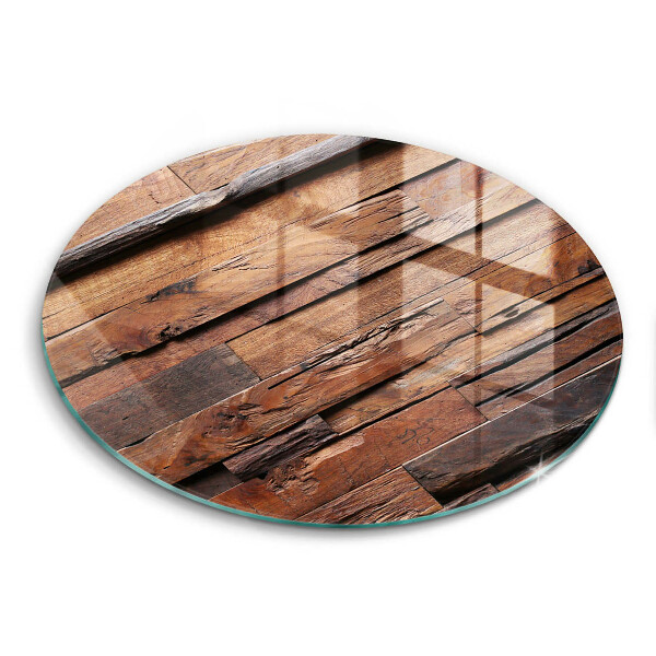 Glas Ceranfeldabdeckung Spritzschutz Dekorative Holzbretter