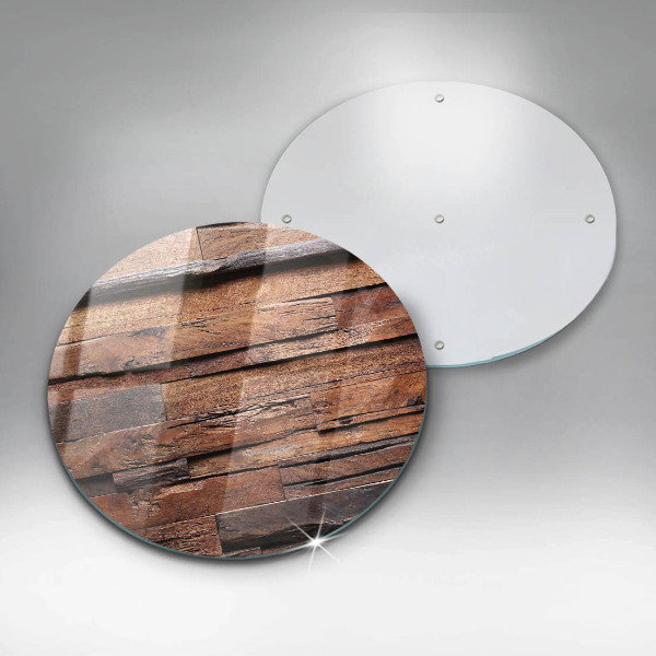 Glas Ceranfeldabdeckung Spritzschutz Dekorative Holzbretter