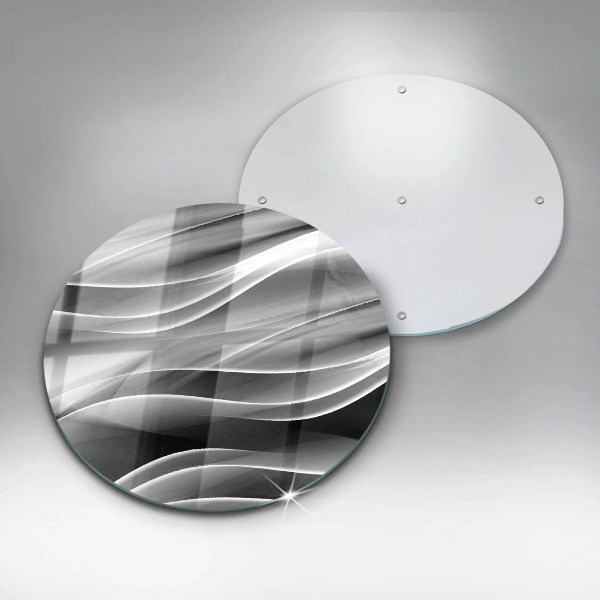 Glas Ceranfeldabdeckung Spritzschutz Abstraktion sanfte Linien