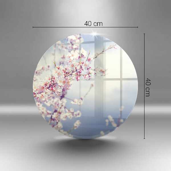 Glas Ceranfeldabdeckung Spritzschutz Blühender Baum