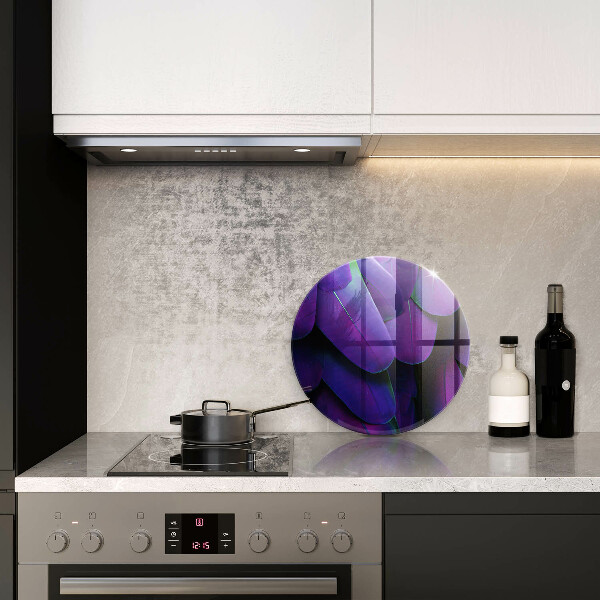 Glas Herdabdeckplatte Neonfedern