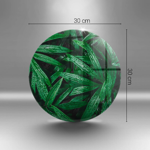 Glas Herdabdeckplatte Pflanzenblätter