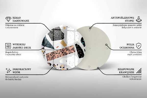 Glas Herdabdeckplatte Steingut