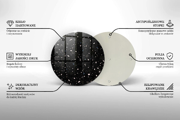 Glas Herdabdeckplatte Dunkles Steinzeug
