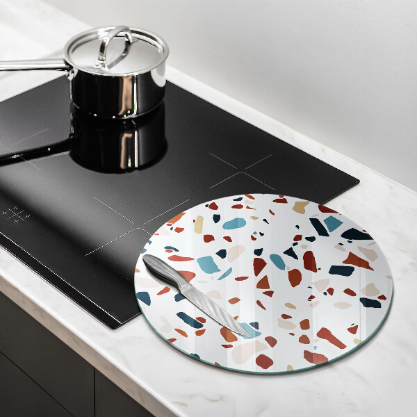 Glas Herdabdeckplatte Dekorativer Stein