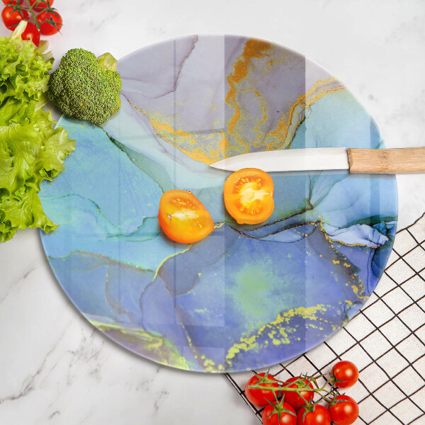 Glas Herdabdeckplatte Gebrochener Goldstein