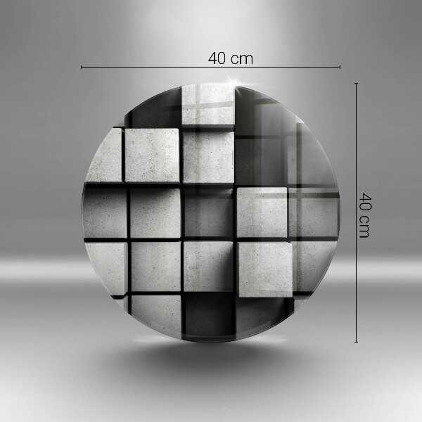 Glas Herdabdeckplatte 3D-Geometriehintergrund