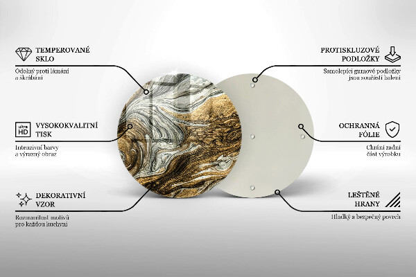 Glas Herdabdeckplatte Reichhaltige Abstraktion