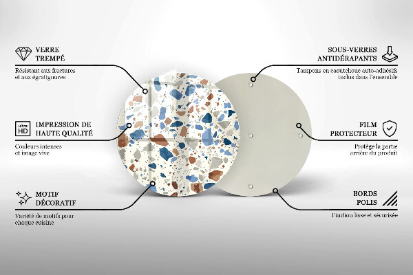 Glas Herdabdeckplatte Dekoratives Steinzeug