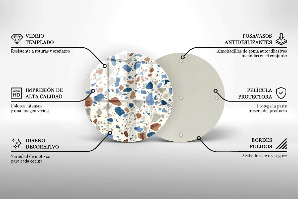 Glas Herdabdeckplatte Dekoratives Steinzeug