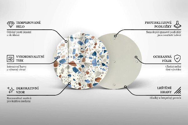 Glas Herdabdeckplatte Dekoratives Steinzeug