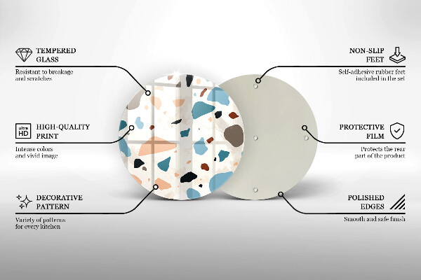 Glas Herdabdeckplatte Dekoratives Steinzeug