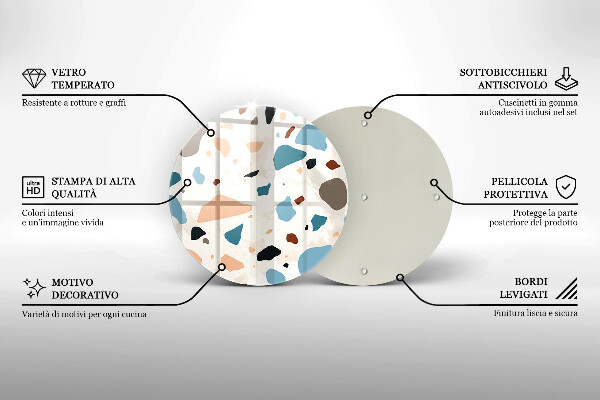 Glas Herdabdeckplatte Dekoratives Steinzeug