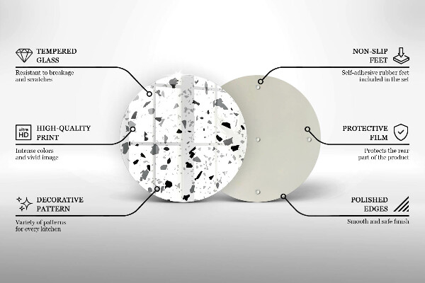 Glas Herdabdeckplatte Dekoratives Steinzeug