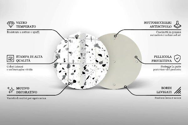 Glas Herdabdeckplatte Dekoratives Steinzeug