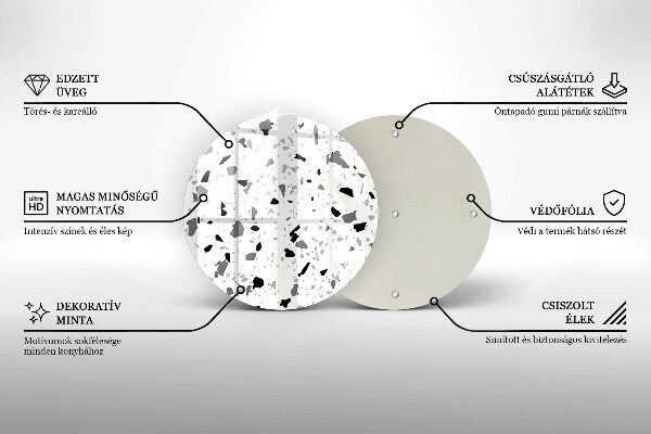 Glas Herdabdeckplatte Dekoratives Steinzeug