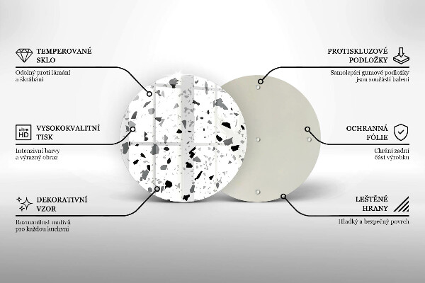 Glas Herdabdeckplatte Dekoratives Steinzeug