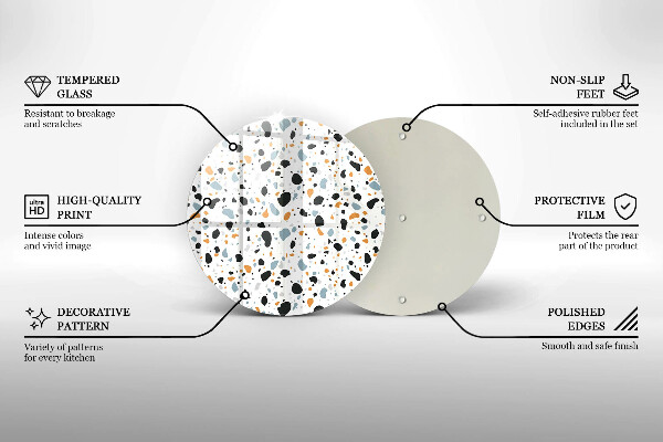 Glas Herdabdeckplatte Dekoratives Steinzeug