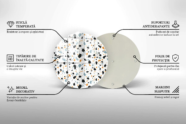 Glas Herdabdeckplatte Dekoratives Steinzeug