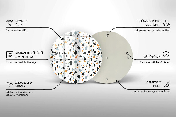 Glas Herdabdeckplatte Dekoratives Steinzeug
