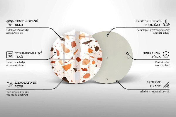 Glas Herdabdeckplatte Dekoratives Steinzeug