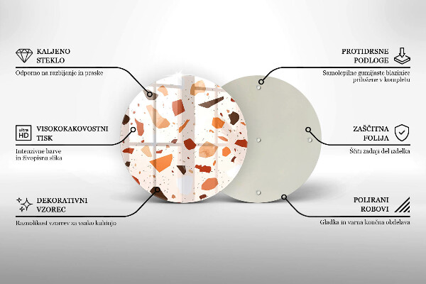 Glas Herdabdeckplatte Dekoratives Steinzeug